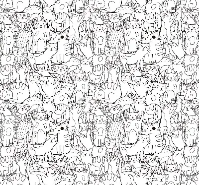 Estores de rolo interiores blackout para janela Gatos desenhados