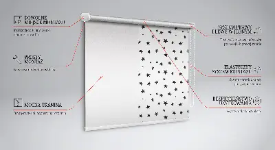 Estores de rolo interiores blackout para janela Estrelas