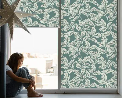 Estores de rolo interiores blackout Papel de parede de folhas