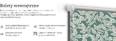 Estores de rolo interiores blackout Papel de parede de folhas