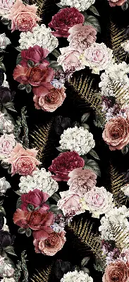 Estores de rolo interiores blackout Um buquê de rosas