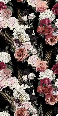 Estores de rolo interiores blackout Um buquê de rosas