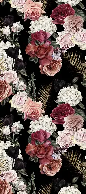 Estores de rolo interiores blackout Um buquê de rosas