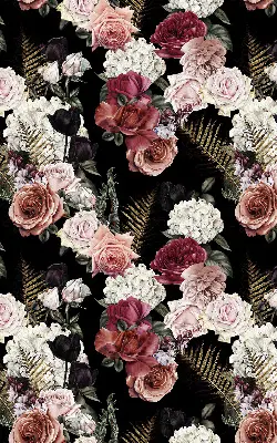 Estores de rolo interiores blackout Um buquê de rosas
