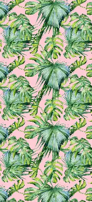 Estores de rolo em tecido blackout Variedades de folhas tropicais