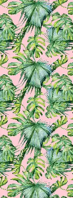 Estores de rolo em tecido blackout Variedades de folhas tropicais