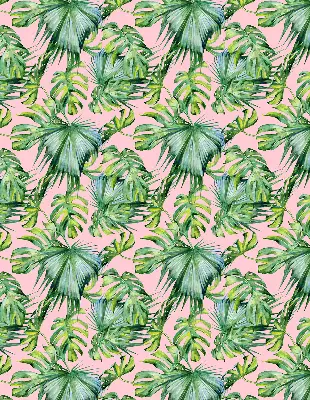 Estores de rolo em tecido blackout Variedades de folhas tropicais