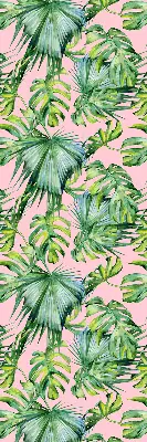 Estores de rolo em tecido blackout Variedades de folhas tropicais