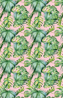 Estores de rolo em tecido blackout Variedades de folhas tropicais