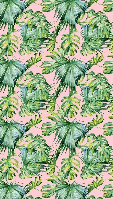 Estores de rolo em tecido blackout Variedades de folhas tropicais