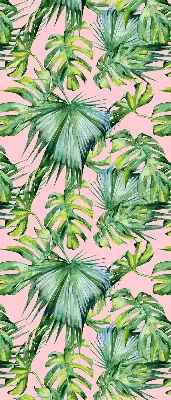 Estores de rolo em tecido blackout Variedades de folhas tropicais