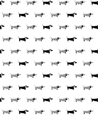 Estores de rolo blackout para porta de varanda cães desenhados