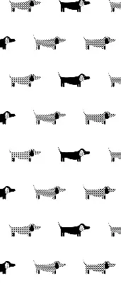 Estores de rolo blackout para porta de varanda cães desenhados