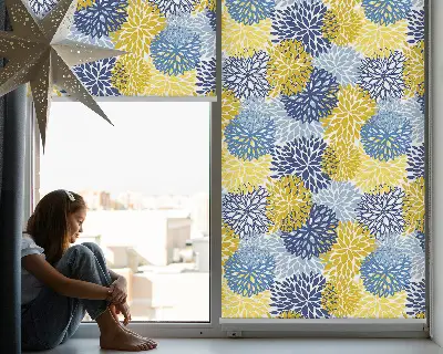 Estores de rolo interiores blackout para janela Plantas pintadas