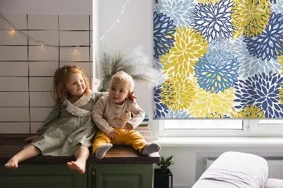 Estores de rolo interiores blackout para janela Plantas pintadas