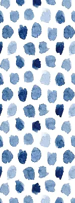 Estores de rolo blackout para janela manchas pintadas de azul