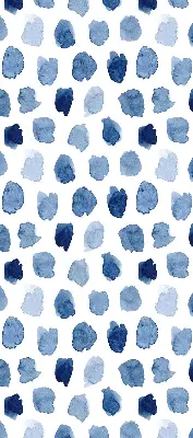 Estores de rolo blackout para janela manchas pintadas de azul