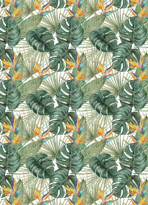 Estores de rolo interiores blackout Plantas tropicais