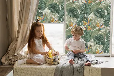 Estores de rolo interiores blackout Plantas tropicais