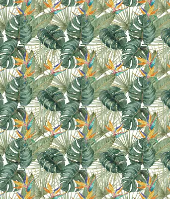 Estores de rolo interiores blackout Plantas tropicais