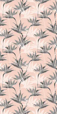 Estores de rolo interiores blackout Flores cinzentas