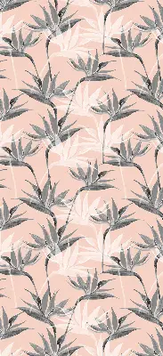 Estores de rolo interiores blackout Flores cinzentas