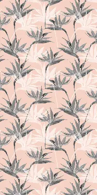 Estores de rolo interiores blackout Flores cinzentas