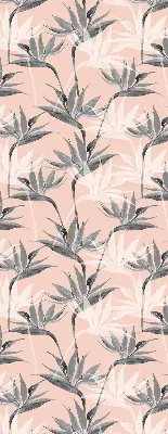 Estores de rolo interiores blackout Flores cinzentas