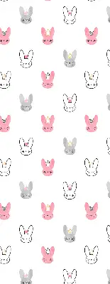 Estores de rolo interiores blackout para janela Coelhos coloridos com coroas