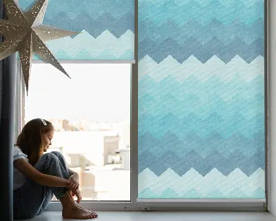 Estores de rolo blackout para janela Montanhas Pintadas