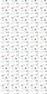 Estores de rolo interiores blackout para janela animais de chuva nas montanhas