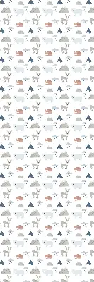 Estores de rolo interiores blackout para janela animais de chuva nas montanhas