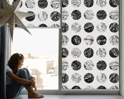 Estores de rolo interiores blackout para janela Rodas de granito