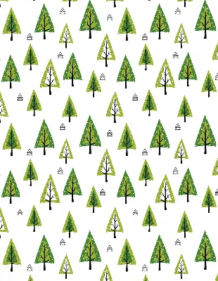 Estores de rolo blackout para porta de varanda Floresta desenhada