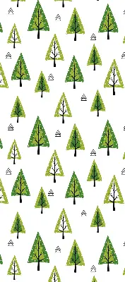 Estores de rolo blackout para porta de varanda Floresta desenhada