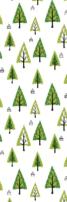 Estores de rolo blackout para porta de varanda Floresta desenhada