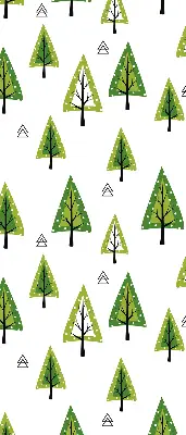 Estores de rolo blackout para porta de varanda Floresta desenhada