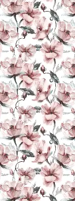Estores de rolo interiores blackout para janela Flores cor-de-rosa