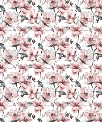 Estores de rolo interiores blackout para janela Flores cor-de-rosa