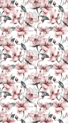 Estores de rolo interiores blackout para janela Flores cor-de-rosa