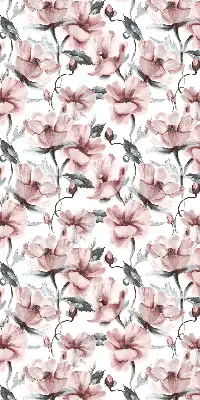 Estores de rolo interiores blackout para janela Flores cor-de-rosa