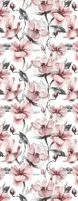 Estores de rolo interiores blackout para janela Flores cor-de-rosa