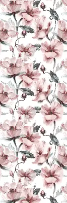 Estores de rolo interiores blackout para janela Flores cor-de-rosa