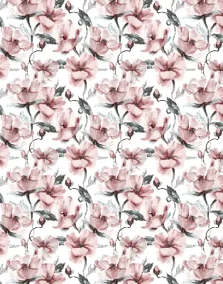 Estores de rolo interiores blackout para janela Flores cor-de-rosa