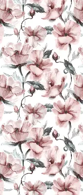 Estores de rolo interiores blackout para janela Flores cor-de-rosa