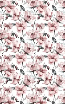 Estores de rolo interiores blackout para janela Flores cor-de-rosa