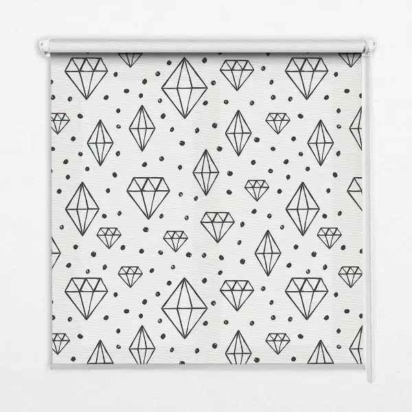 Estores de rolo interiores blackout Diamantes desenhados