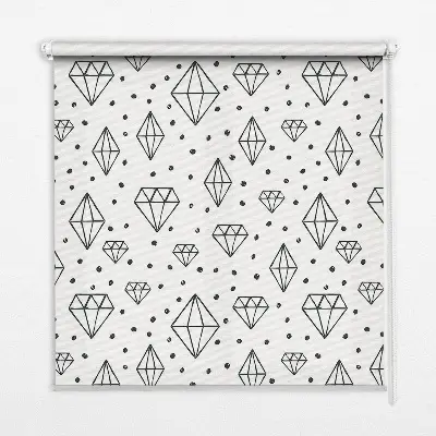Estores de rolo interiores blackout Diamantes desenhados