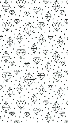 Estores de rolo interiores blackout Diamantes desenhados