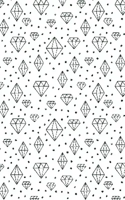 Estores de rolo interiores blackout Diamantes desenhados